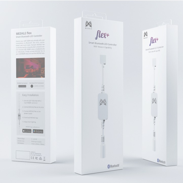 MESHLE flex plus packaging