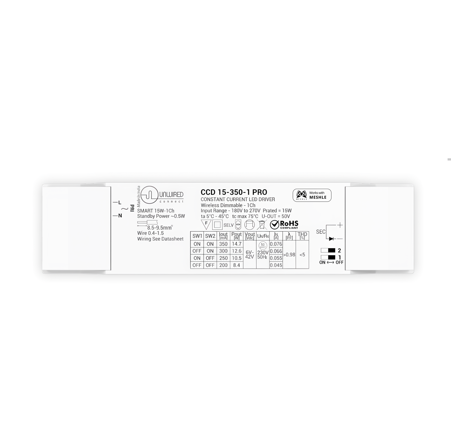 Constant Current LED Driver 6-24W