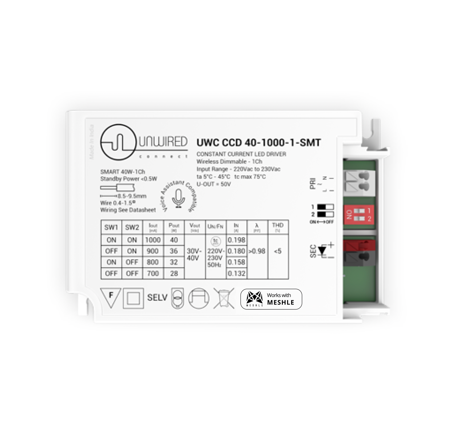 Constant Current LED Driver 24-40W