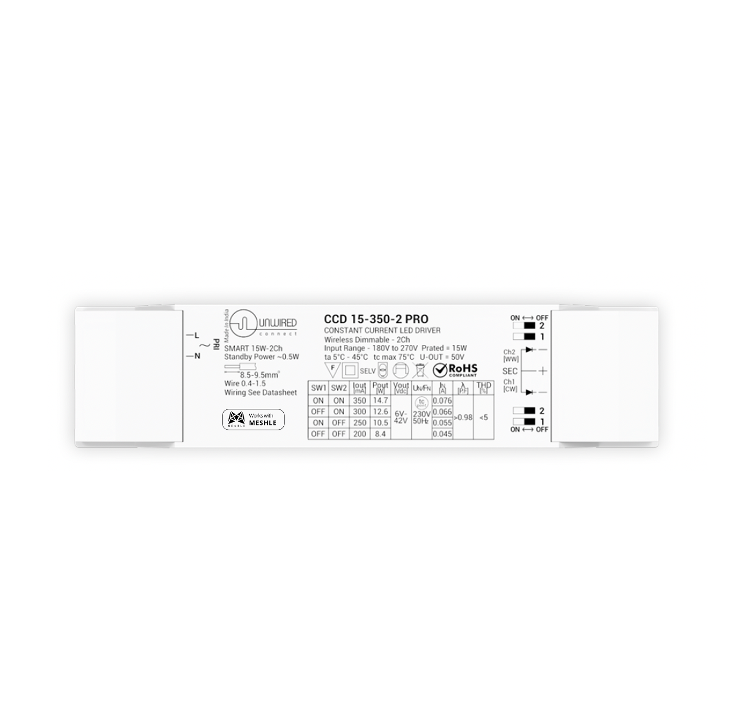 Constant Current CCT LED Driver 6-15W